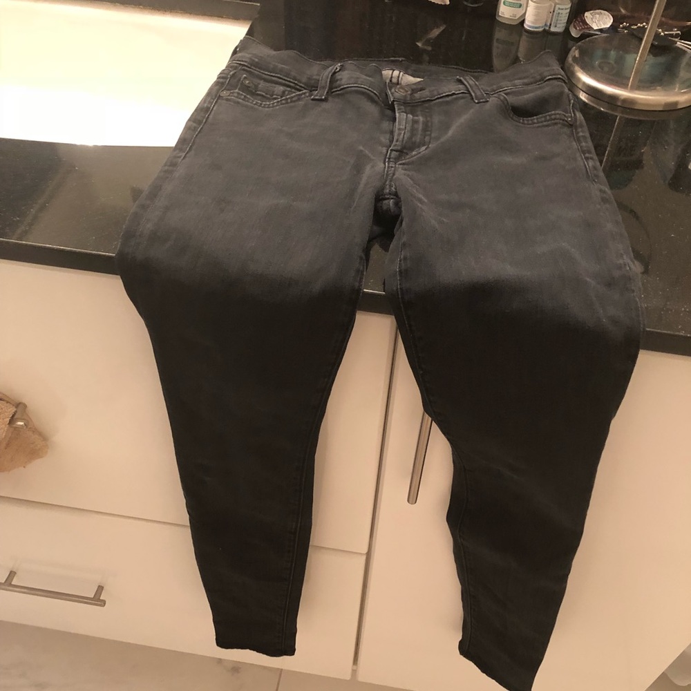 Authentic Seven for All Mankind charcoal skinny jeans 24